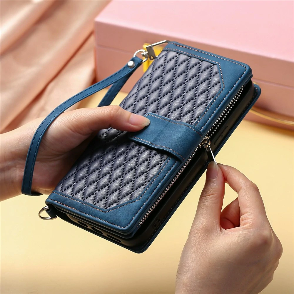 Puzdro na Samsung Galaxy S26 Ultra Luxury Double Layer modré