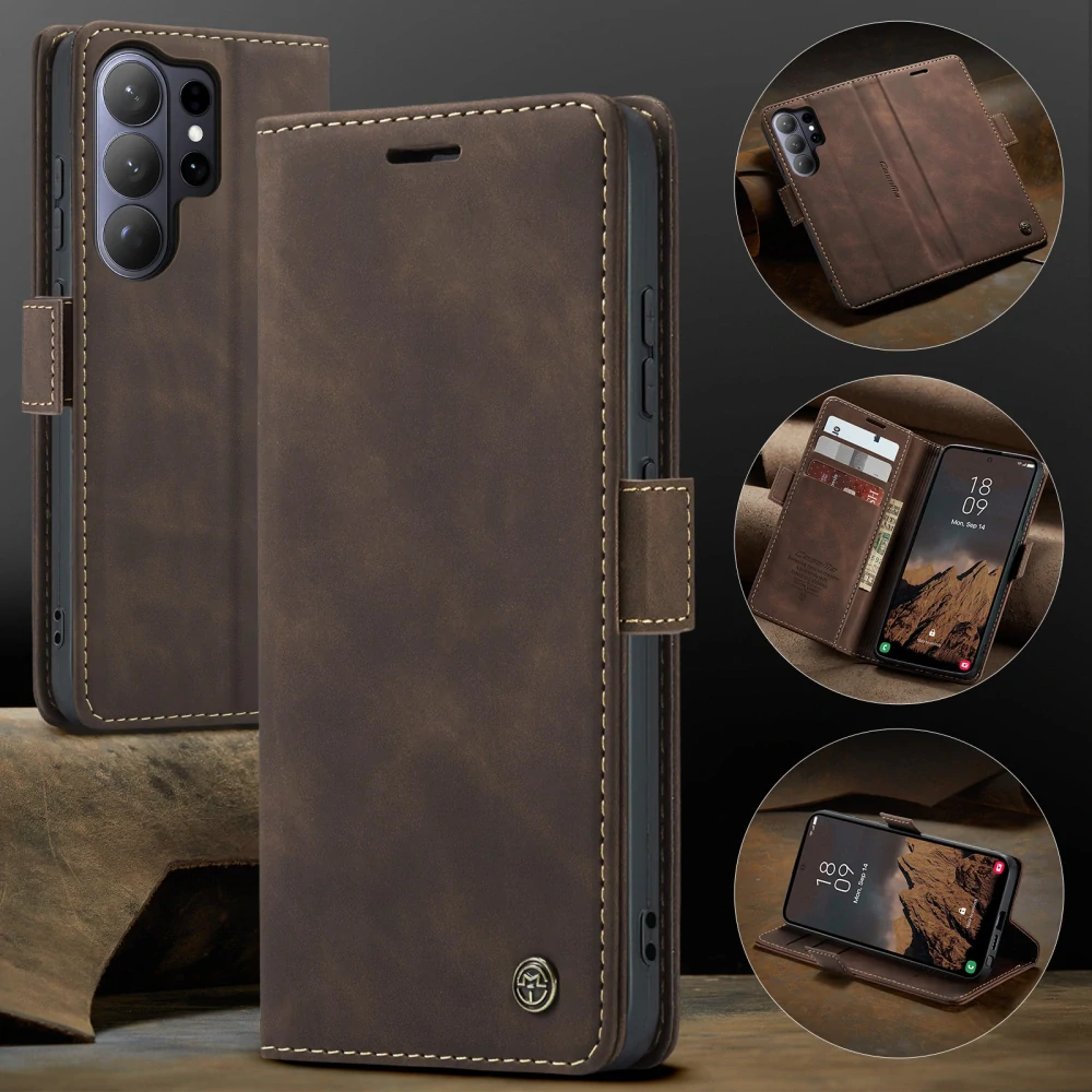 Puzdro na Samsung Galaxy S26 Ultra CASEME hnedé