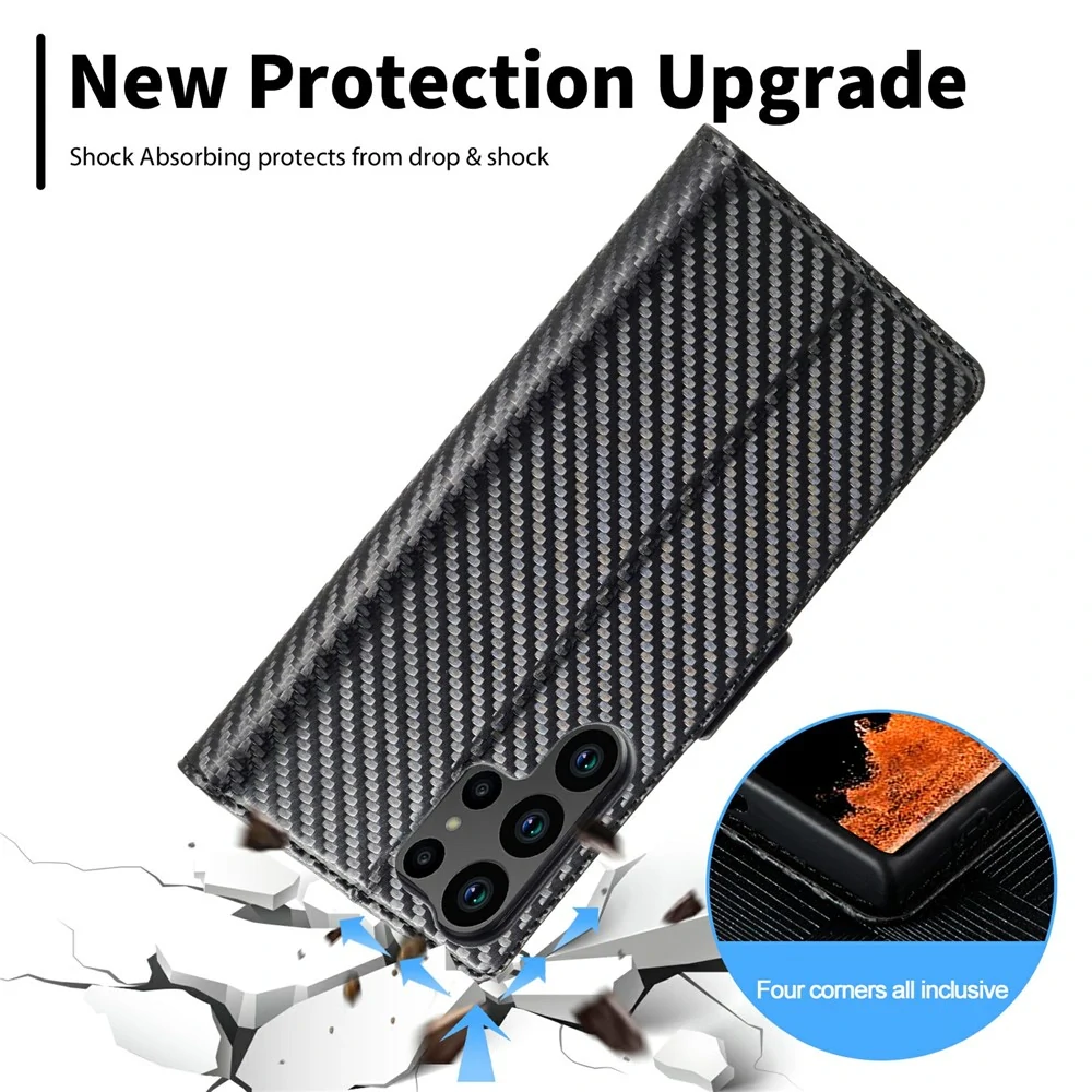 Puzdro na Samsung Galaxy S26 Ultra Carbon vertical