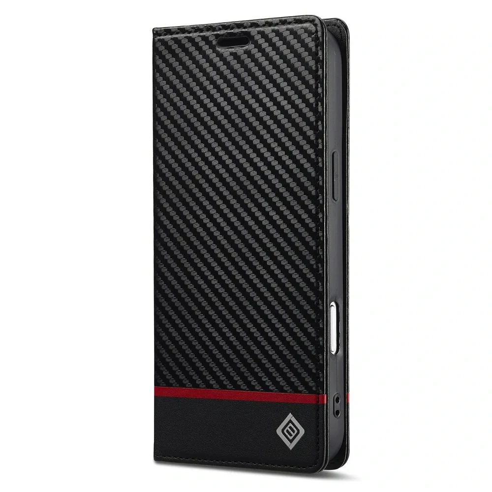 Puzdro pre iPhone 17 Pro Max LC.IMEEKE Carbon Horizontal
