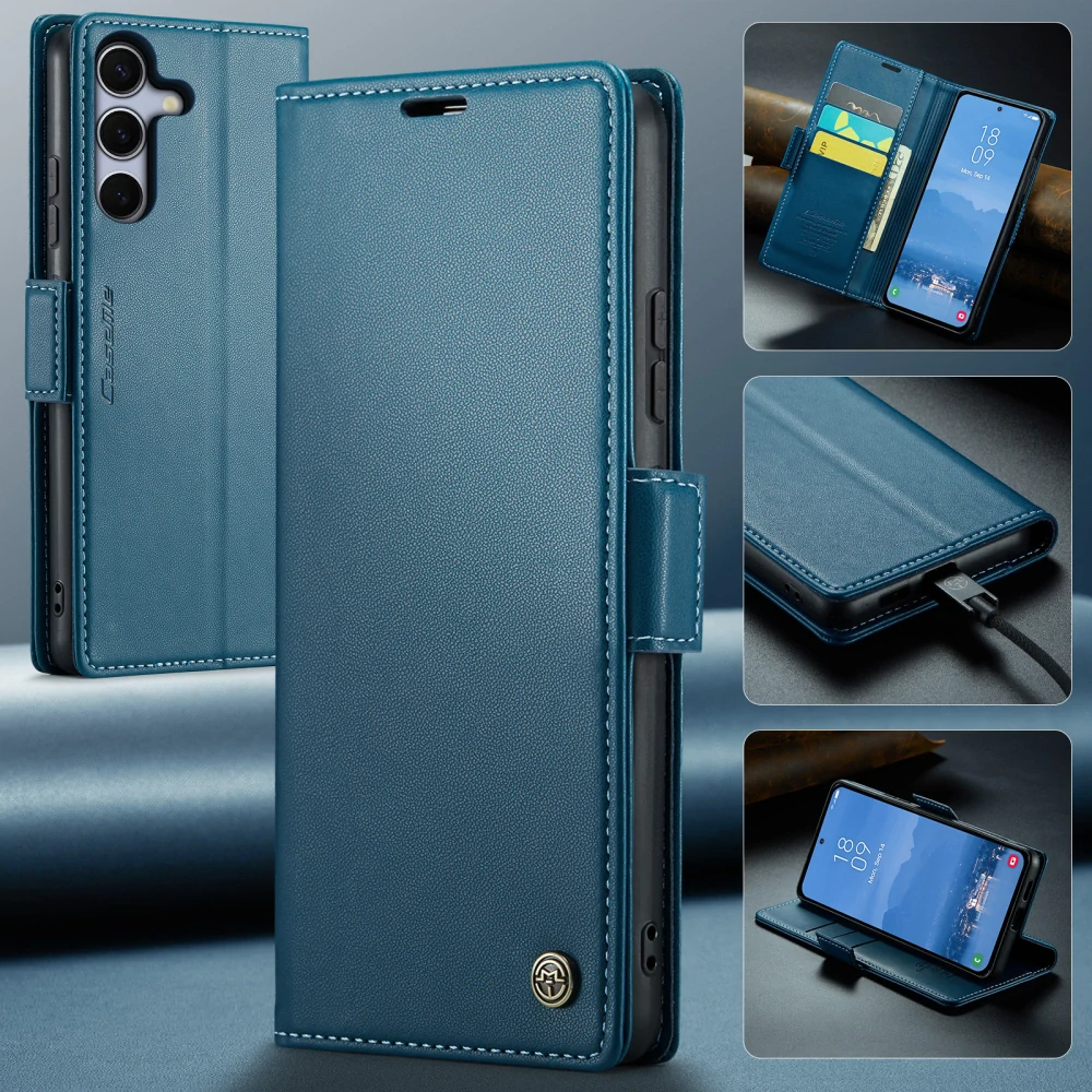 Puzdro na Samsung Galaxy S25 FE CASEME smooth modré