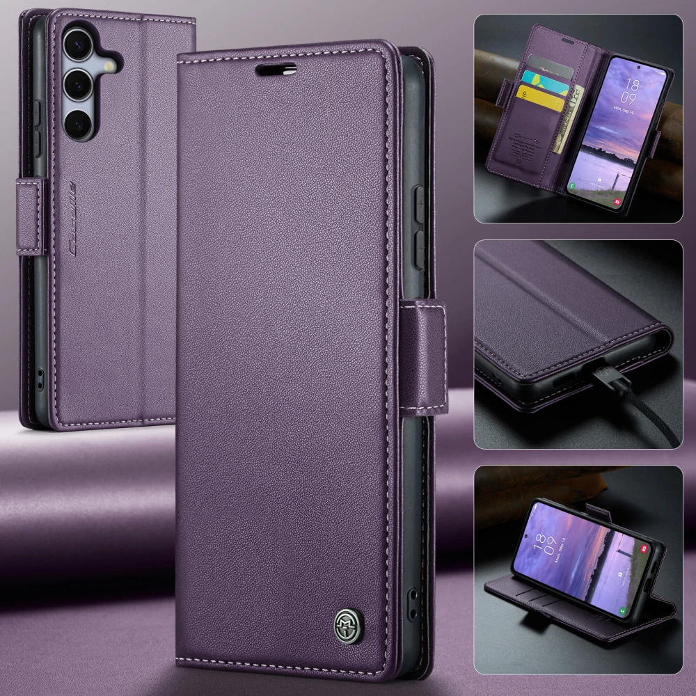 Puzdro na Samsung Galaxy S25 FE CASEME smooth fialové