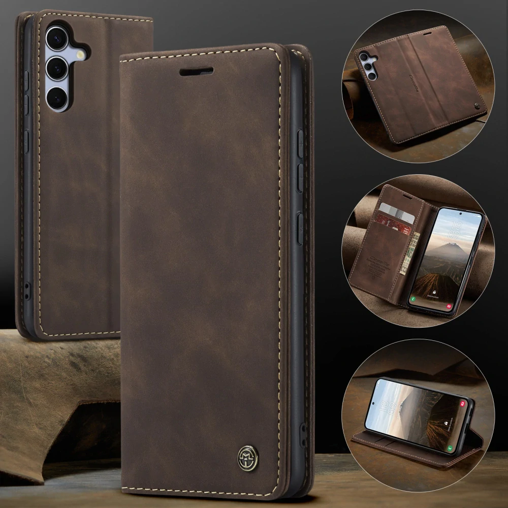 Puzdro na Samsung Galaxy S25 FE CASEME hnedé