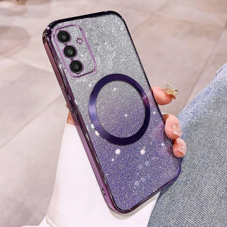 Kryt na Samsung Galaxy S25+ Glitter Magsafe fialový