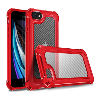 Kryt na iPhone 7 / 8 / SE (2020 / 2022) odolný Carbon červený