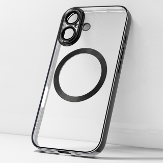 Kryt na iPhone 16 Plus gumový s podporou MagSafe čierny