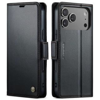 Puzdro na iPhone 17 Pro CASEME Smooth čierne