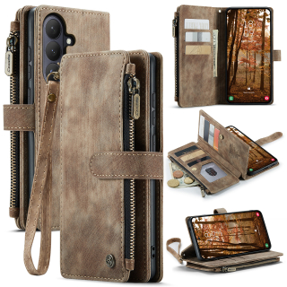 Puzdro na Samsung Galaxy S26 CASEME Deluxe hnedé