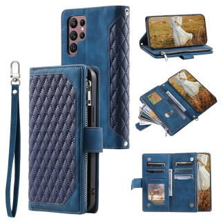 Puzdro na Samsung Galaxy S26 Ultra Luxury Double Layer modré