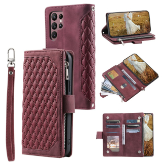 Puzdro na Samsung Galaxy S26 Ultra Luxury Double Layer vínové
