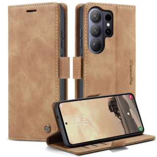 Puzdro na Samsung Galaxy S26 Ultra CASEME svetlo hnedé
