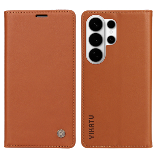 Puzdro na Samsung Galaxy S26 Ultra Yikatu hnedé