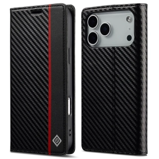Puzdro pre iPhone 17 Pro Max LC.IMEEKE Carbon Vertical