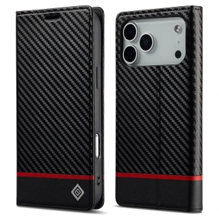 Puzdro pre iPhone 17 Pro Max LC.IMEEKE Carbon Horizontal