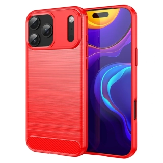 Kryt na iPhone 17 Pro Max Carbon červený