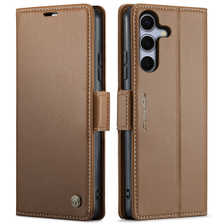 Puzdro na Samsung Galaxy S25 FE CASEME smooth hnedé