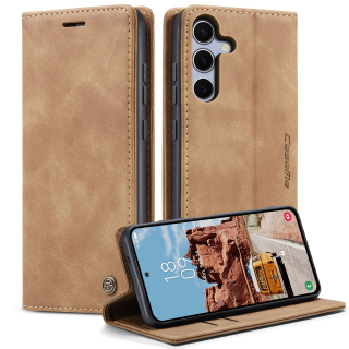 Puzdro na Samsung Galaxy S25 FE CASEME svetlo hnedé